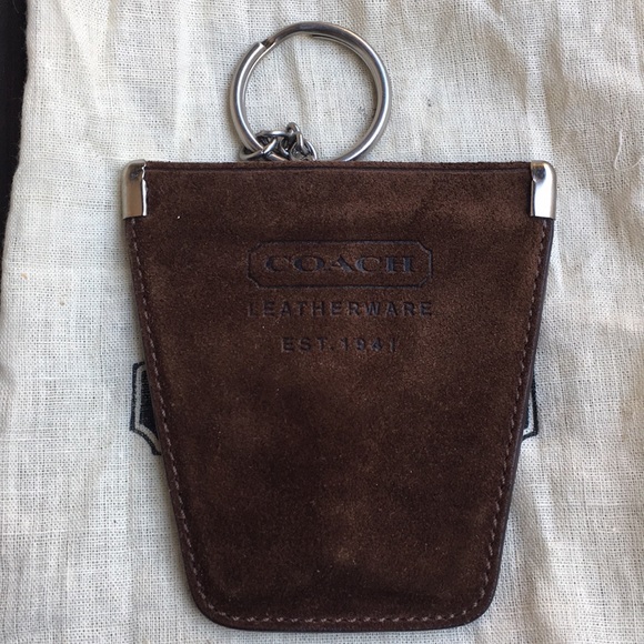 Coach Accessories - SOLD: Coach suede key chain